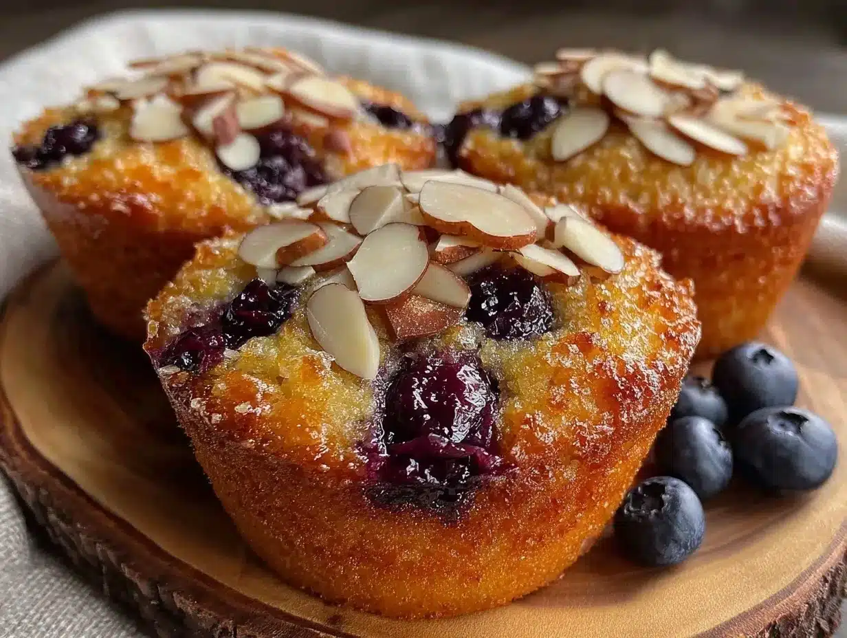 Low-Carb Blaubeer-Mandel Muffins: Quick & Einfach 4 Low-Carb Blaubeer-Mandel Muffins preparation steps