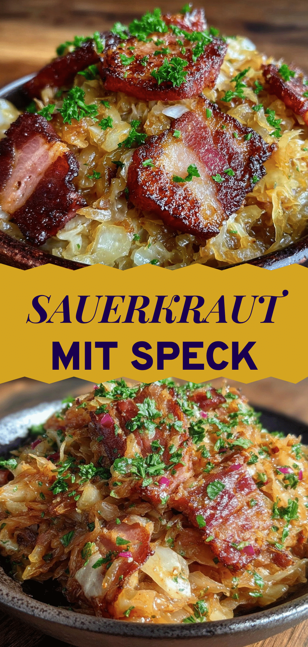 Oktoberfest Sauerkraut: 5 Min. Ein-Pfannen-Dinner 5 Oktoberfest Sauerkraut mit Speck recipe