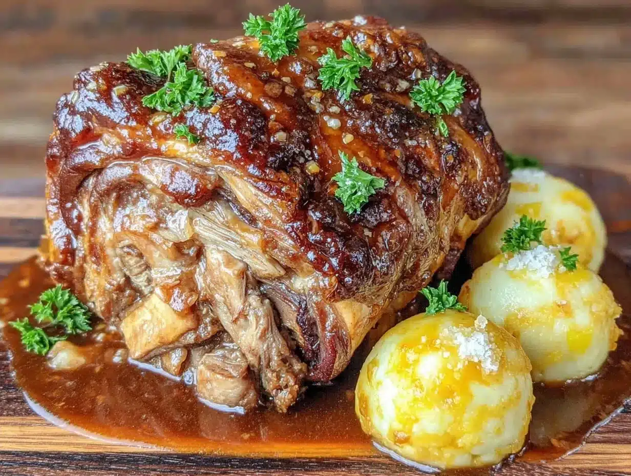 Oktoberfest Schweinshaxe: Easy 1-Pan Bavarian Comfort 4 Oktoberfest Schweinshaxe preparation steps