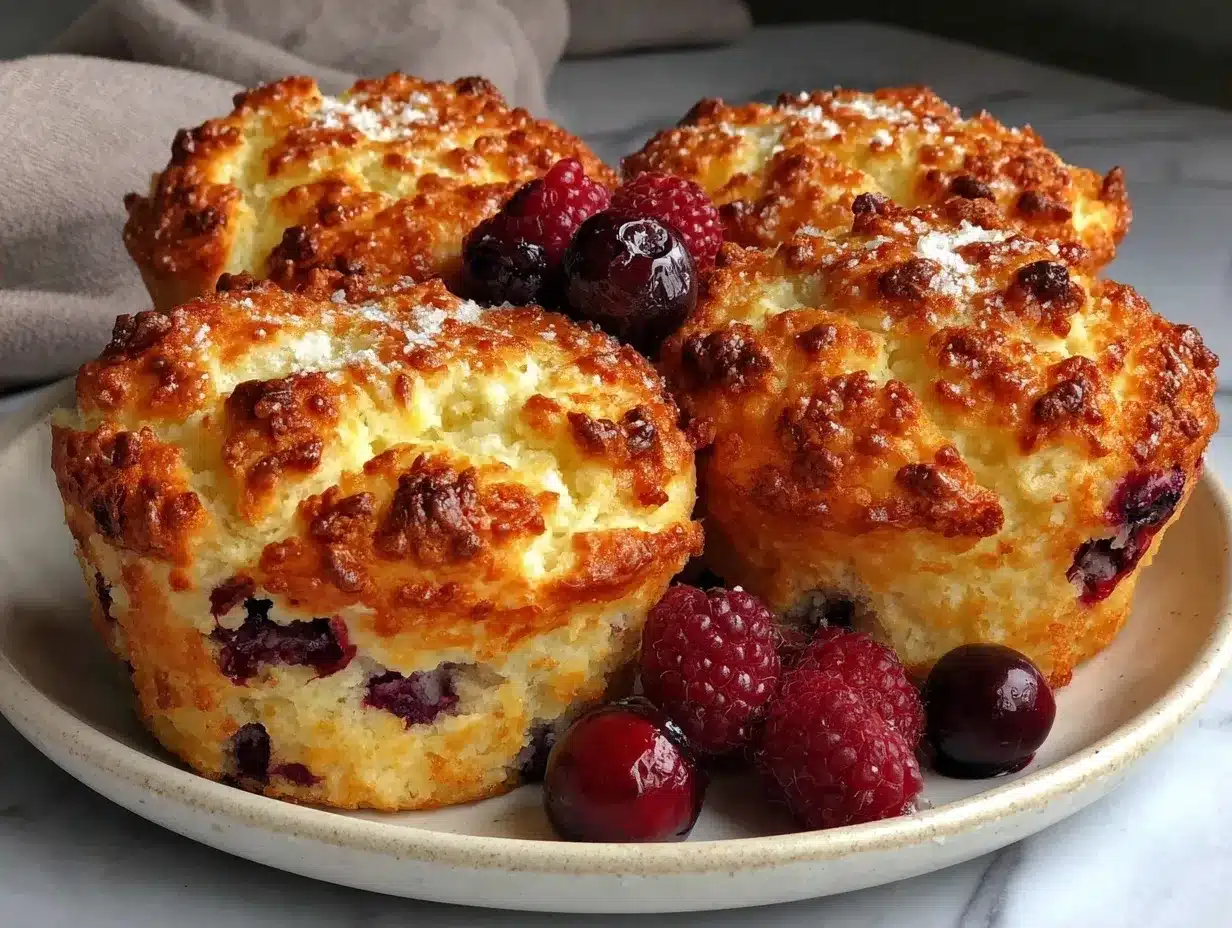 Fluffy High-Protein Quark Beeren Muffins: Der 5pm-Rettungssieger 4 Quark Beeren Muffins preparation steps
