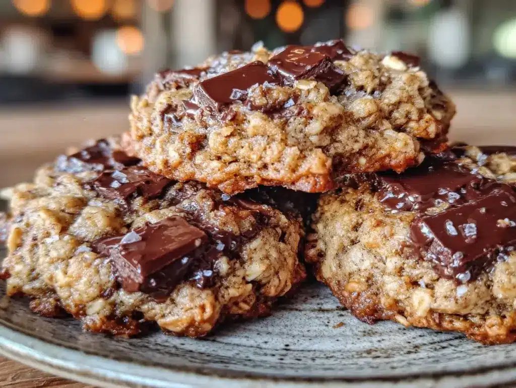vegane Haferflocken-Cookies - featured image