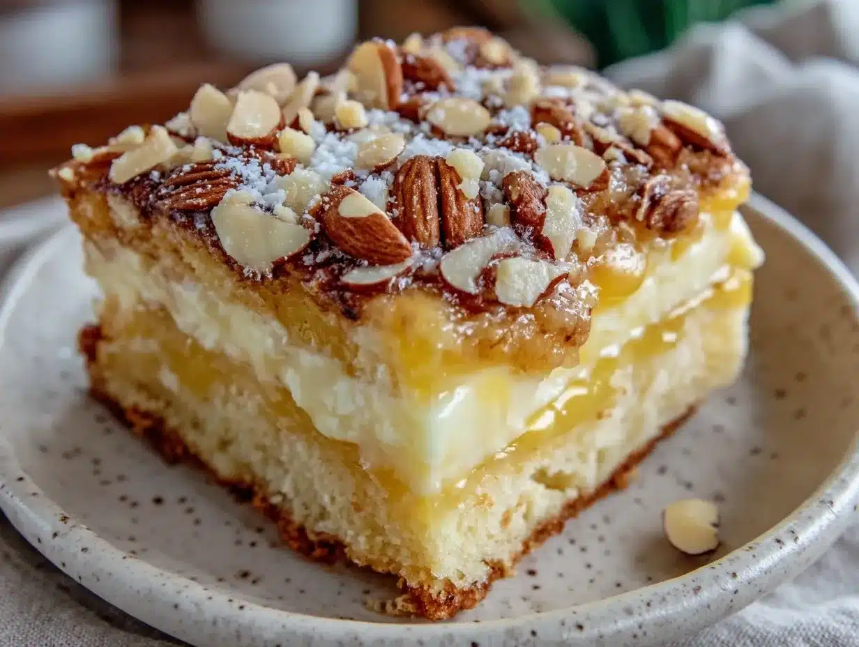 Zitronige Butterschnitten mit Mandeln: 5-Minuten Rezept 4 Zitronige Butterschnitten mit Mandeln preparation steps